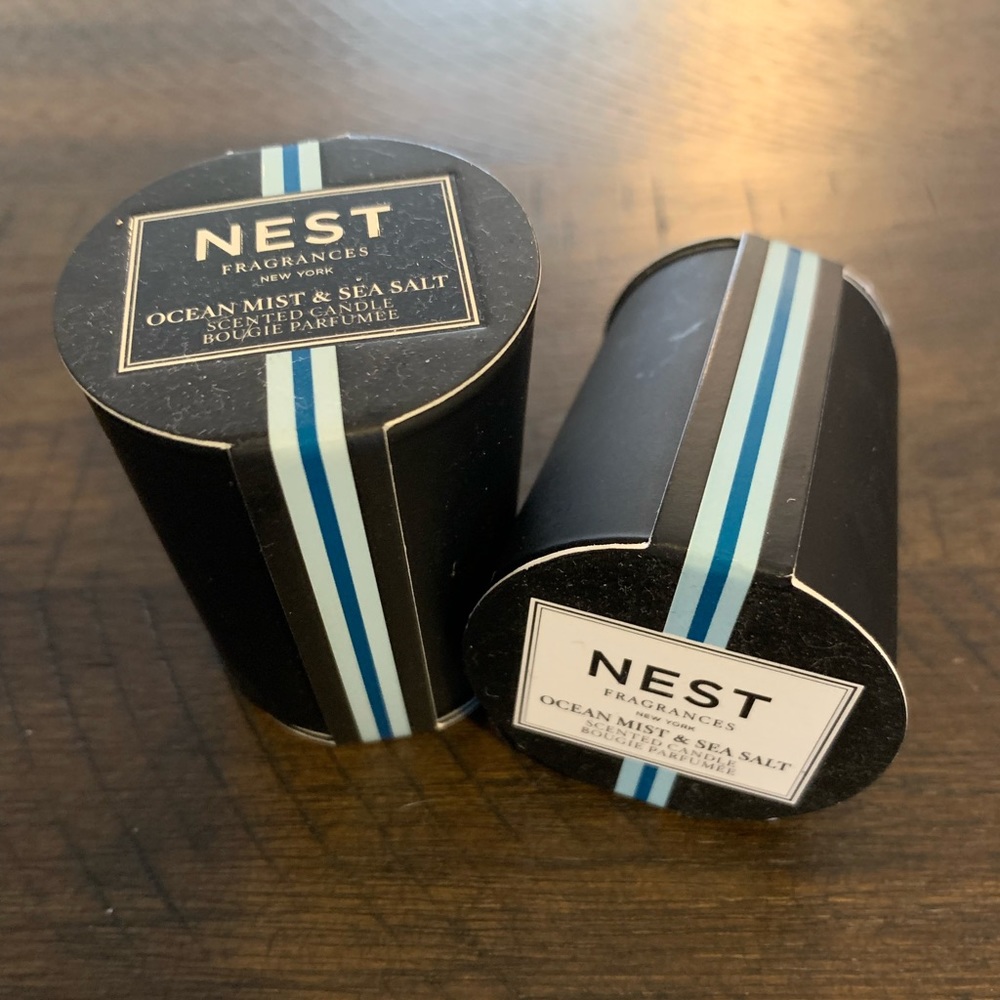 Nest Fragrances Ocean Mist & Sea Salt Mini Votives Set of Two .95 oz ea